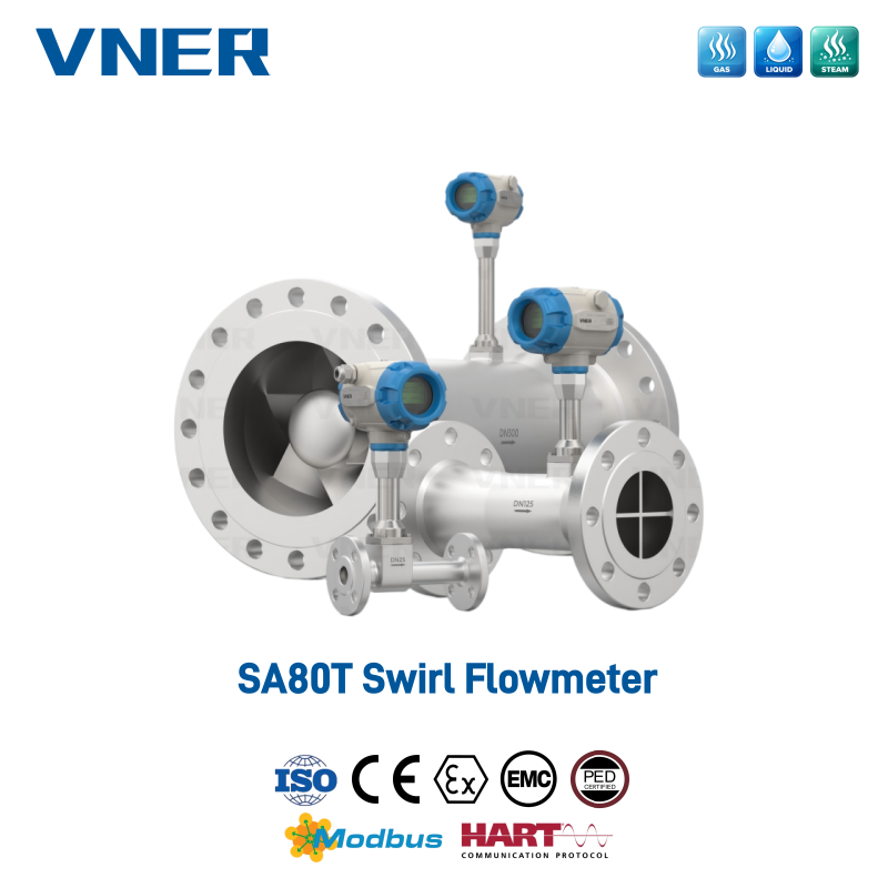 SA80T ซีรี่ส์ Swirl Flowmeter